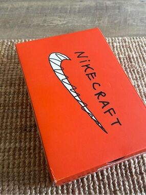 Craft Bright Orange Shoe Box with White Labeling